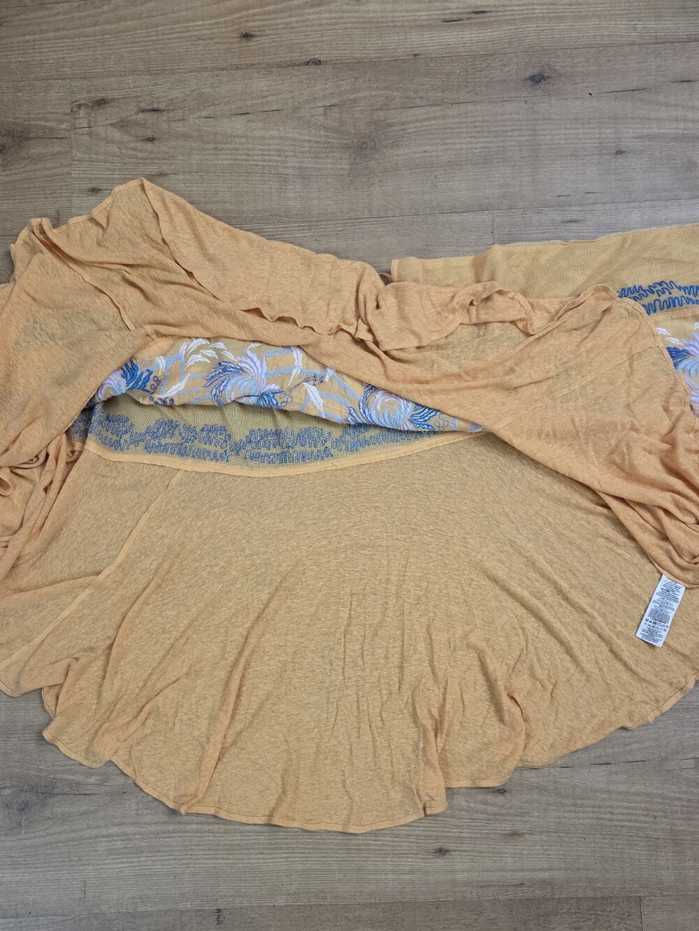 Free People Love Letter Embroidered Poncho Top - Picture 9 of 14